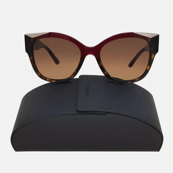 Prada Cherry Havana Womens Gold Sunglasses main image 7